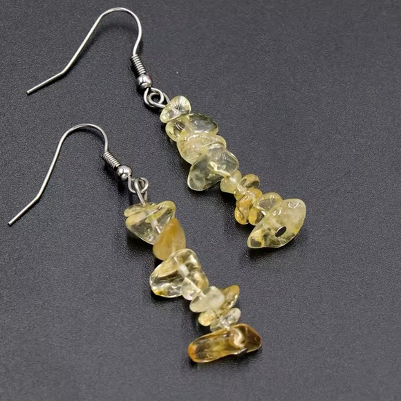 Bracelet And Earrings Set - Citrine Natural Healing Stone - Picture 5 of 13